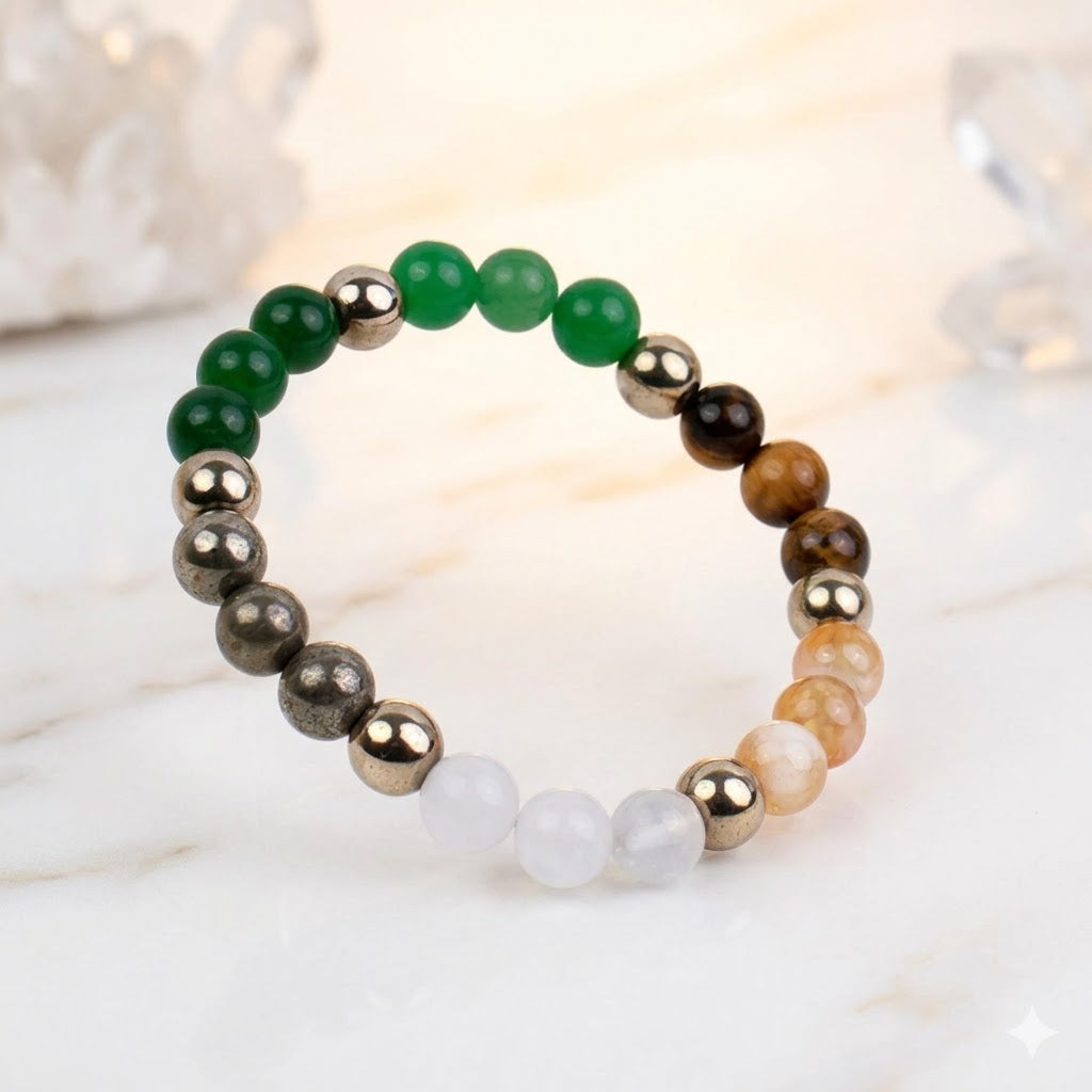 Dhan Yog Bracelet for Health & Wealth | 8mm Prosperity Beads Bracelet