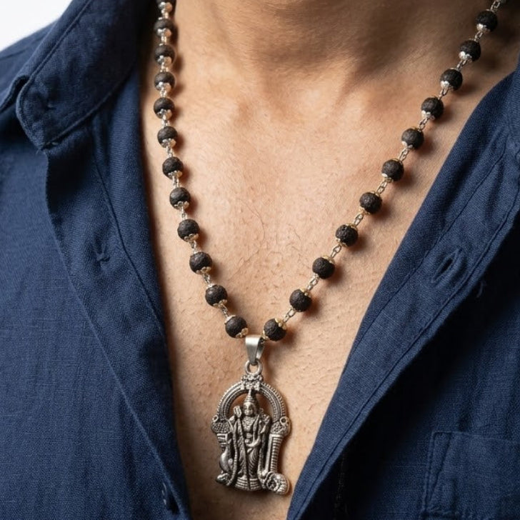 lord_murugan_karungali_mala_silver_gold_cap

